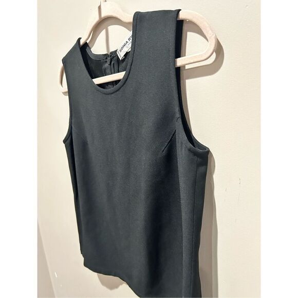 Sonia Rykiel Paris Black Blouse Sleeveless Tank Top Crew Neck - Picture 3 of 4